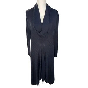 Spenser‎ Jeremy Women’s Large Navy Cowl Neck Sweater Dress